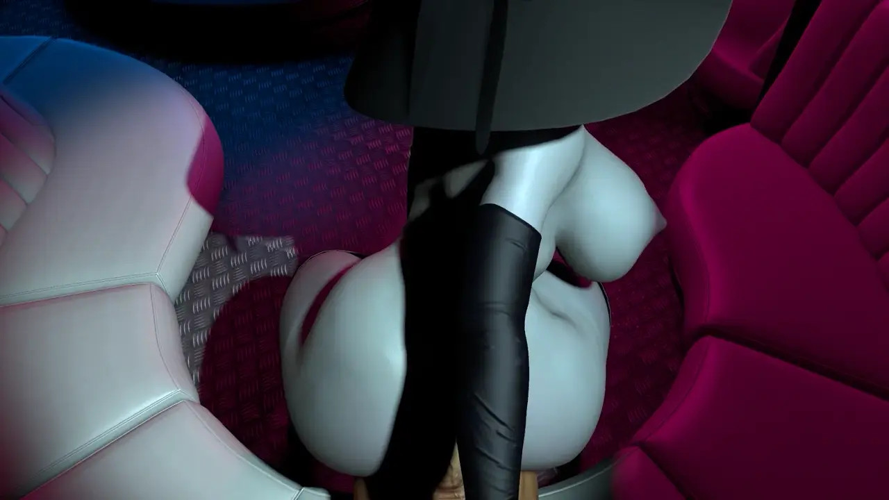 lady dimitrescu bouncing on black fat cock in bar