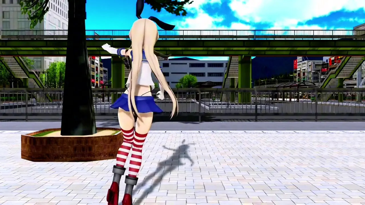 Shimakaze - Solar System Disco (stopping time) [MMD R18] Kadoya