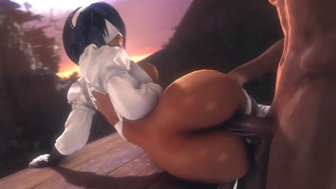 NieR: Automata Yorha 2B 3D SFM Anal Boots Footjob Compilatiom