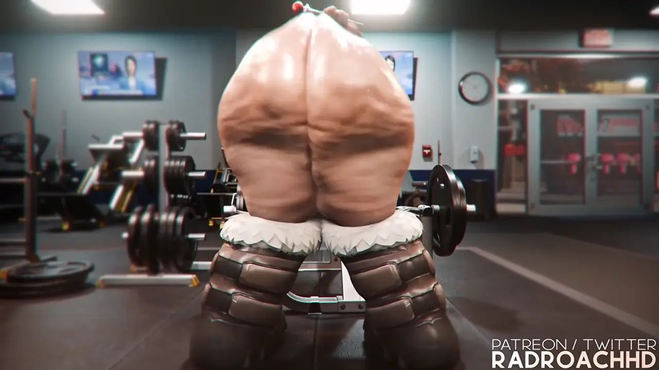 Mei's At The Gym [RadRoachHD Y Pure_Lewd3D] (4K)