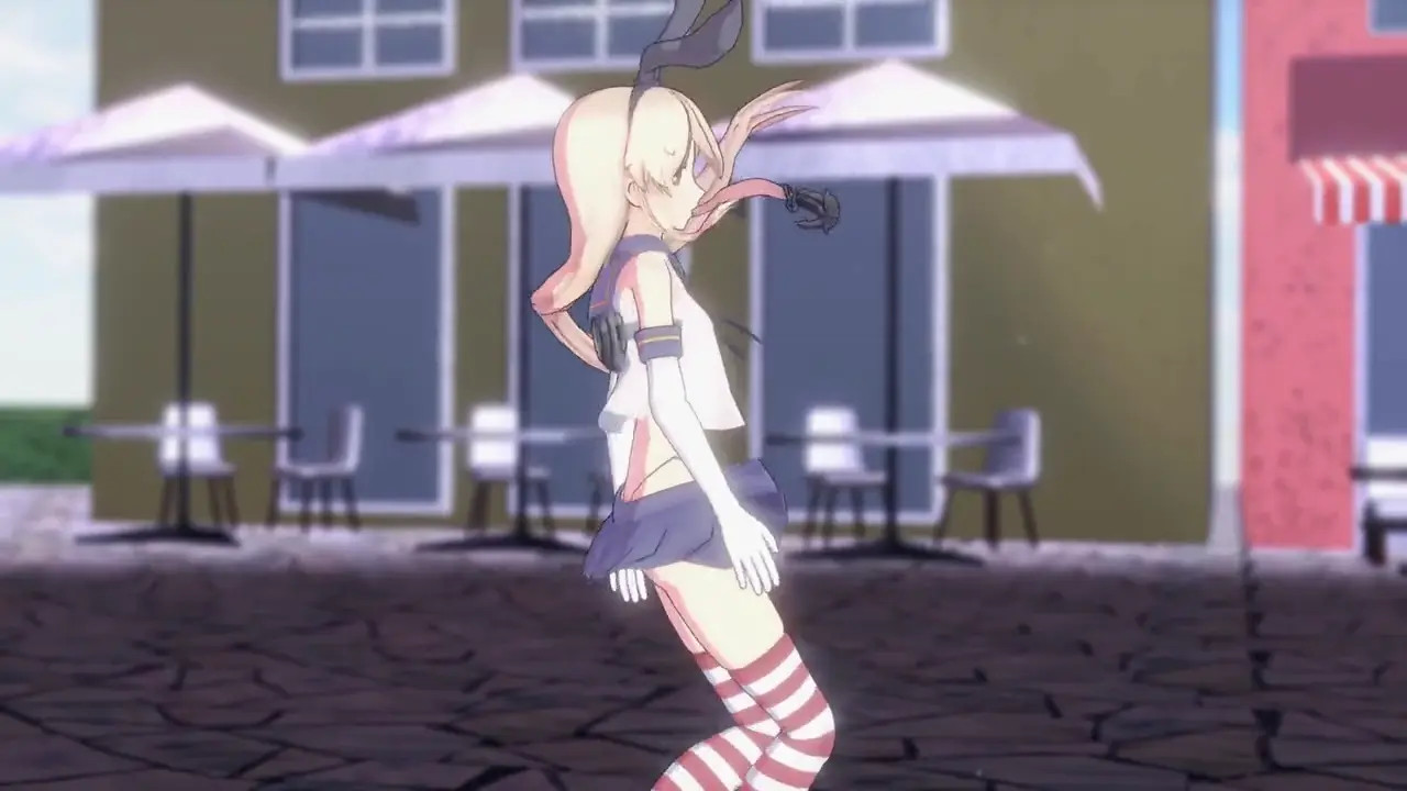 Shimakaze - Uchoten Vivace [MMD R15] Silent Person