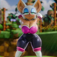 [4K] Rouge Moving Them Hips!! (Suit) [Lordpyro9]