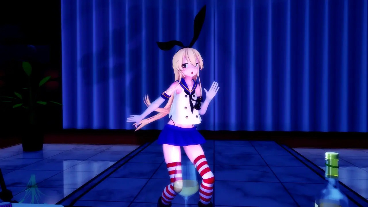 Shimakaze - Lamb (sexual service) [MMD R18] Hamselvish
