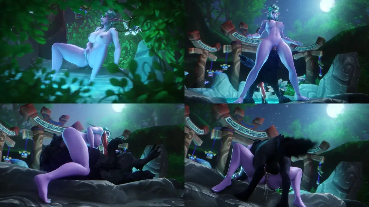 NONAME55: Tyrande Being Stalked by Bob the Worg