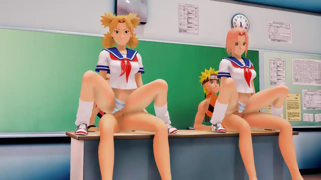 Sakura and Temari sex.