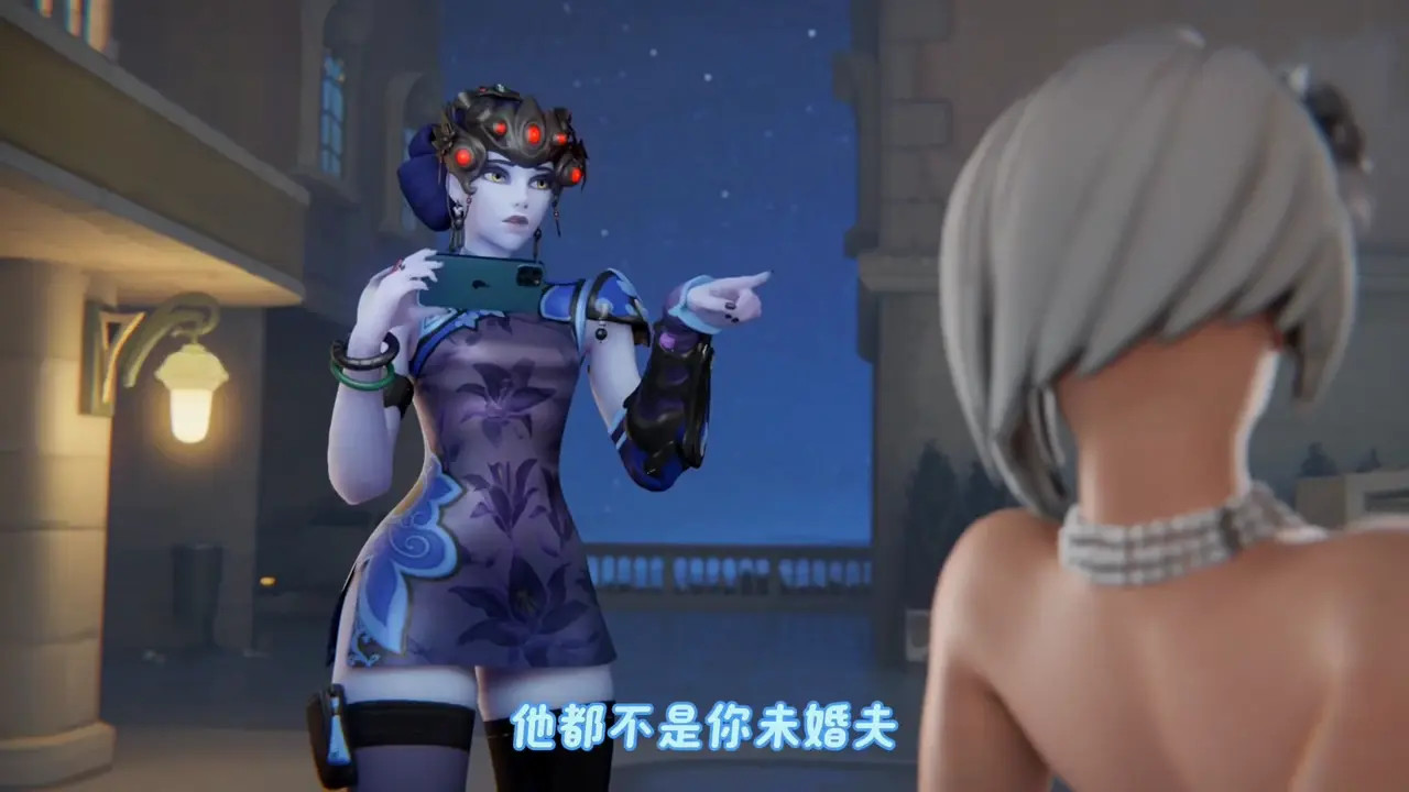 Ashe's wedding（black）【Aphy3d】CN-SUB