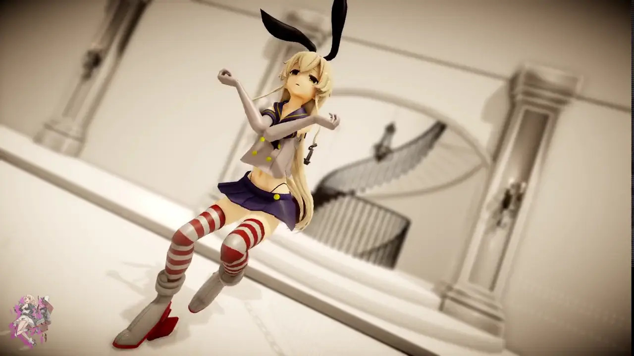 Shimakaze - Wholeheartedly (sex memories) [MMD R18] Lotto