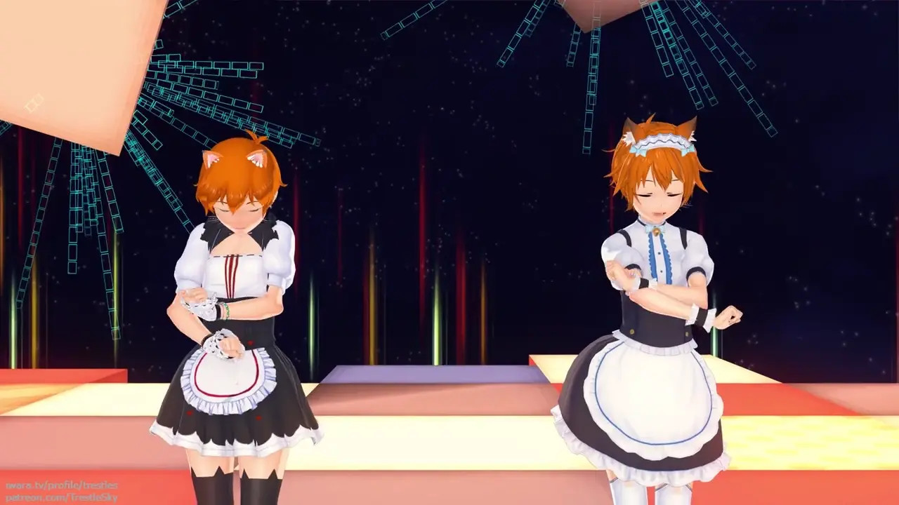 [TrestleSky] Femboy Adaptation Series 23 - AOA Like A Cat Dance Only ft. CatJo and Lu