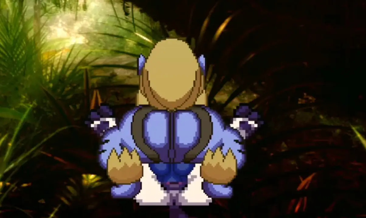 Steele knotstuck in Absol before clogging Absol womb up