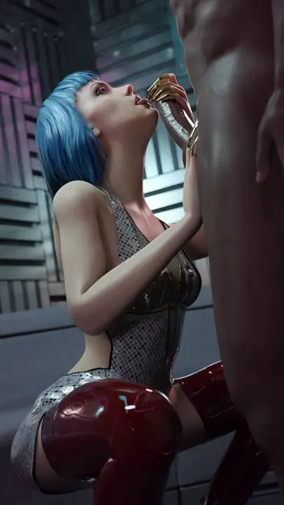 Evelyn gives reward to V for a another successful heist.(black) [BlueLightSFM]