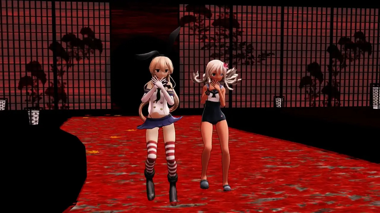 Shimakaze & Ro500 - Paranoid Mobile Girl [MMD R18] Hevkariya