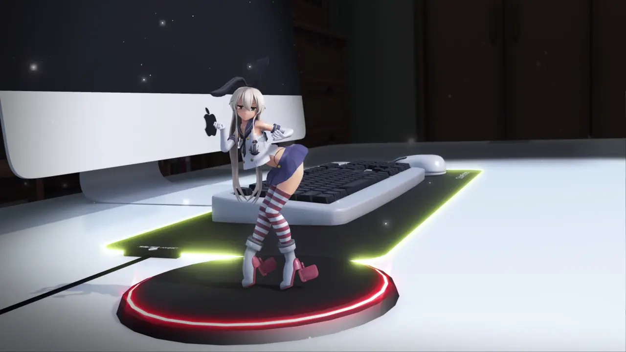 Shimakaze - IDOL [MMD R18] Deepkiss