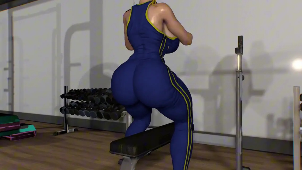 D.Va Catches You Wanking Chun-Li at the Gym - Takes Control