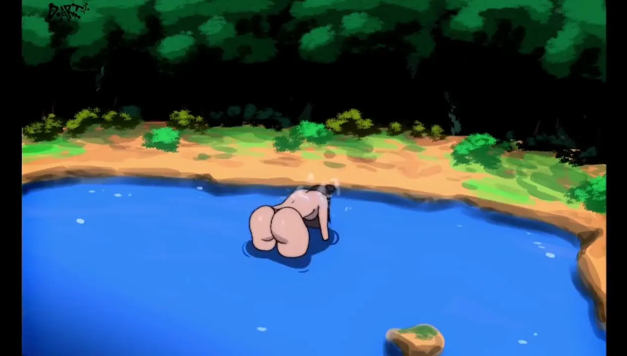 aang watching Katara