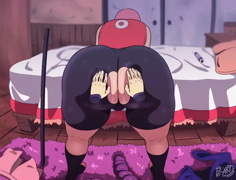 playing with sakura ass