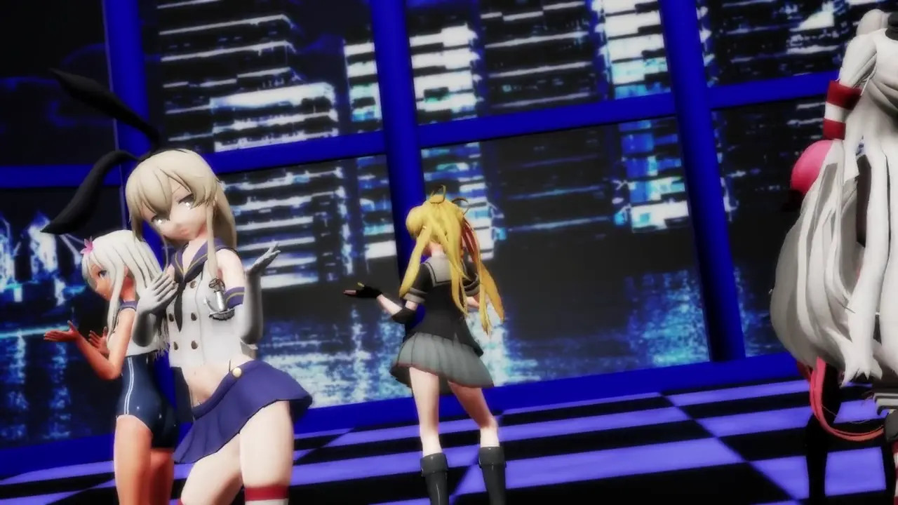 Shimakaze & Kanmusume - Girls [MMD R18] V5859
