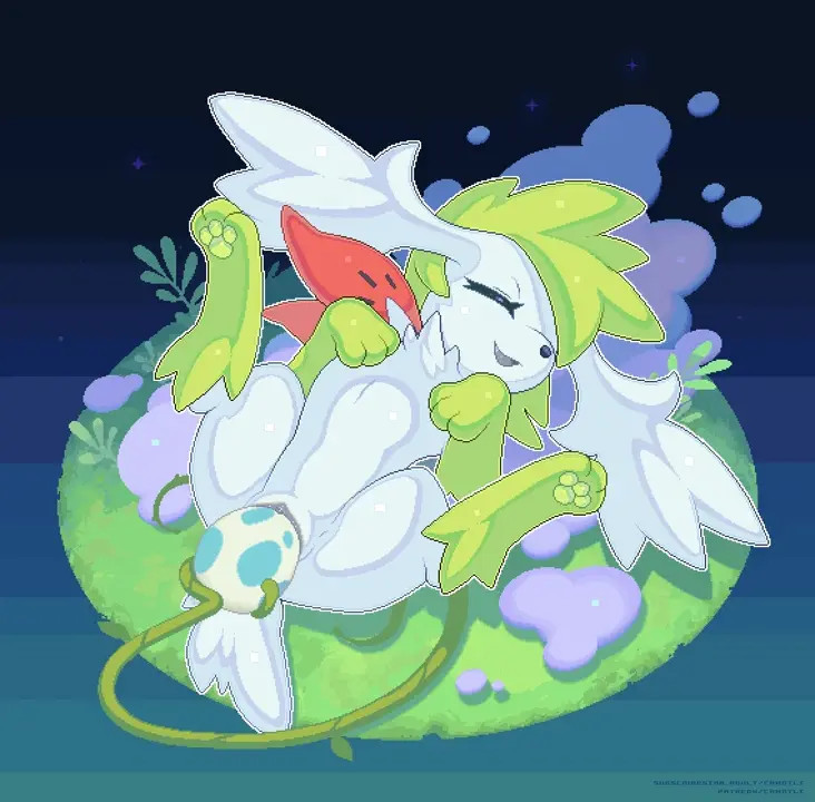 Shaymin Playing with Egg