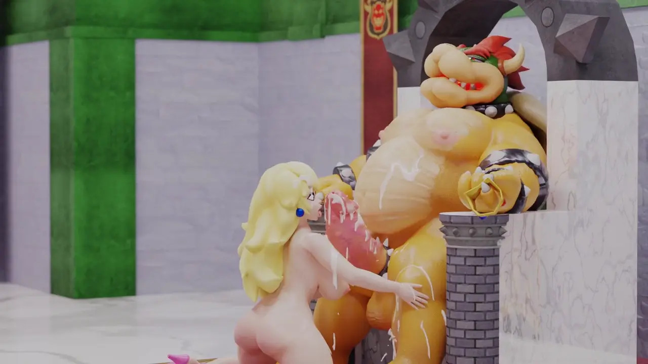 bowser cumming on peach