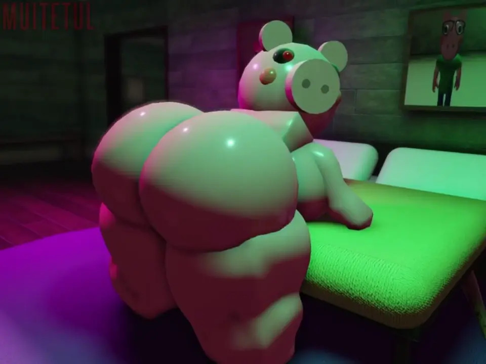 Piggy without clothes Tweaking Ass Roblox