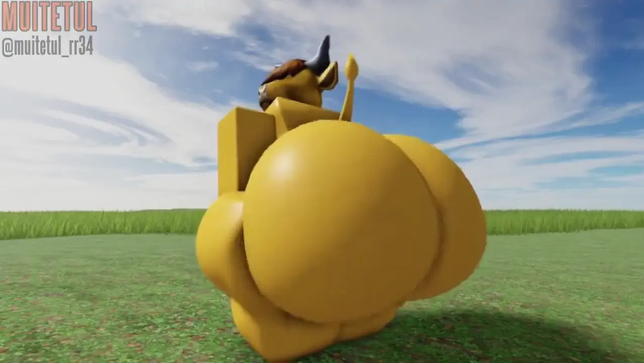 Cow boy Robloxian Twerking add Roblox (art:Muitetul)