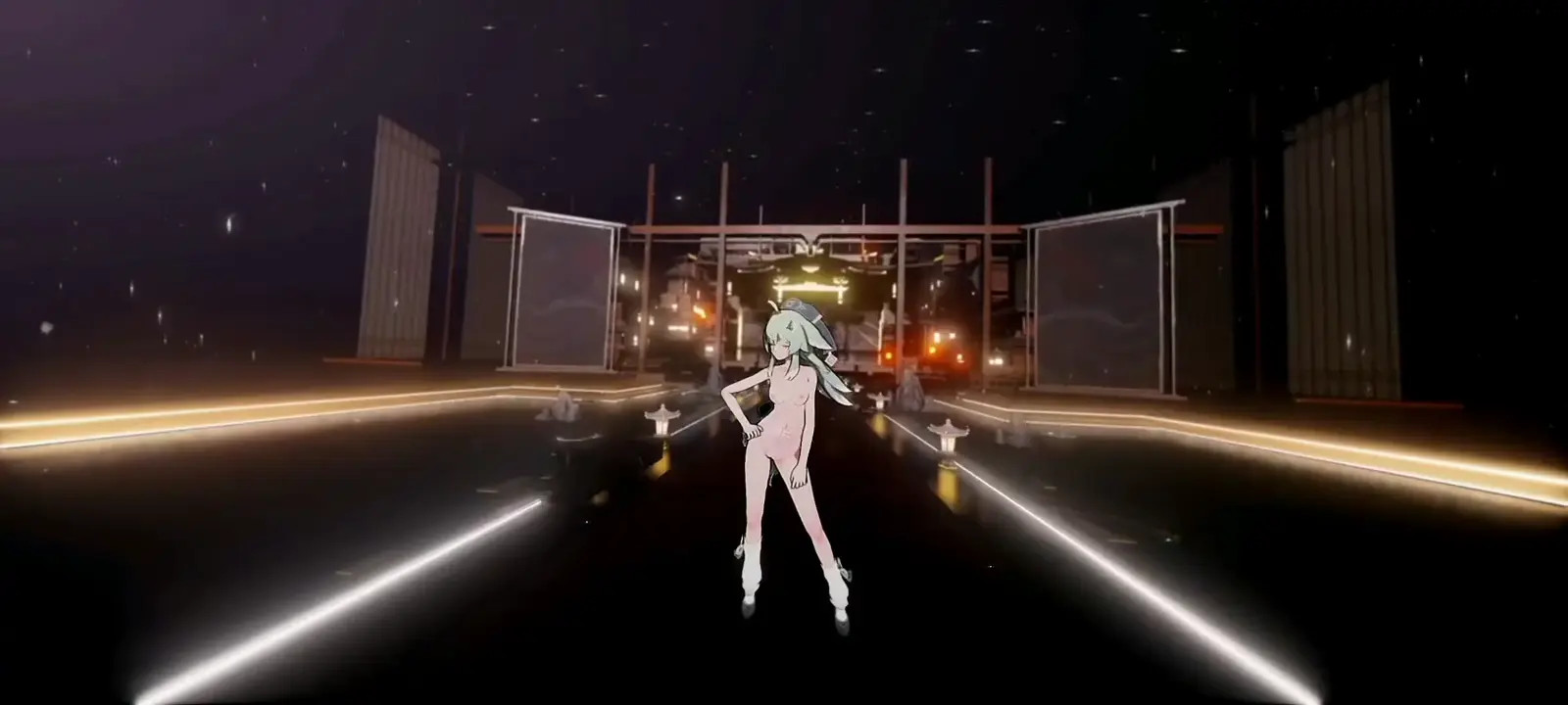 Huohuo Hentai Honkai Star Rail Fox Girl Nude Dance Hit And Run Mmd 3D All Colors CMP