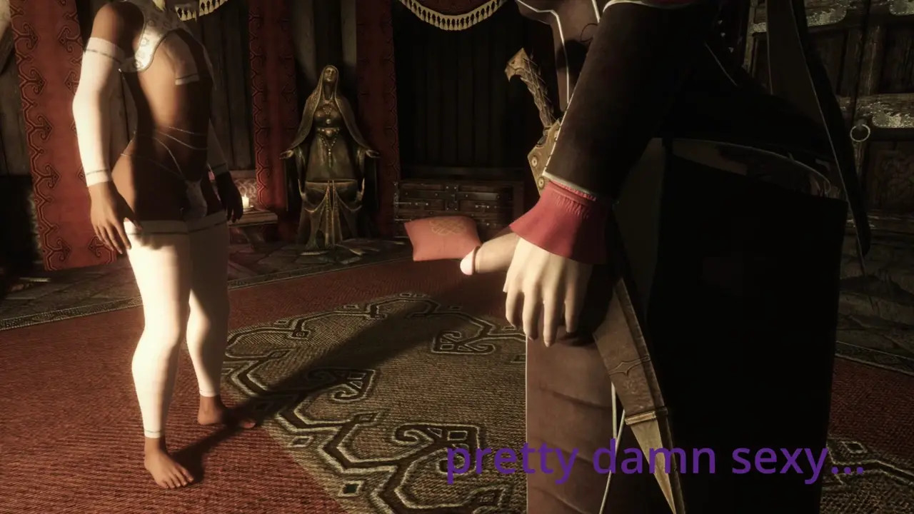 Futa Goth Girl Serana fucks Femboy BF