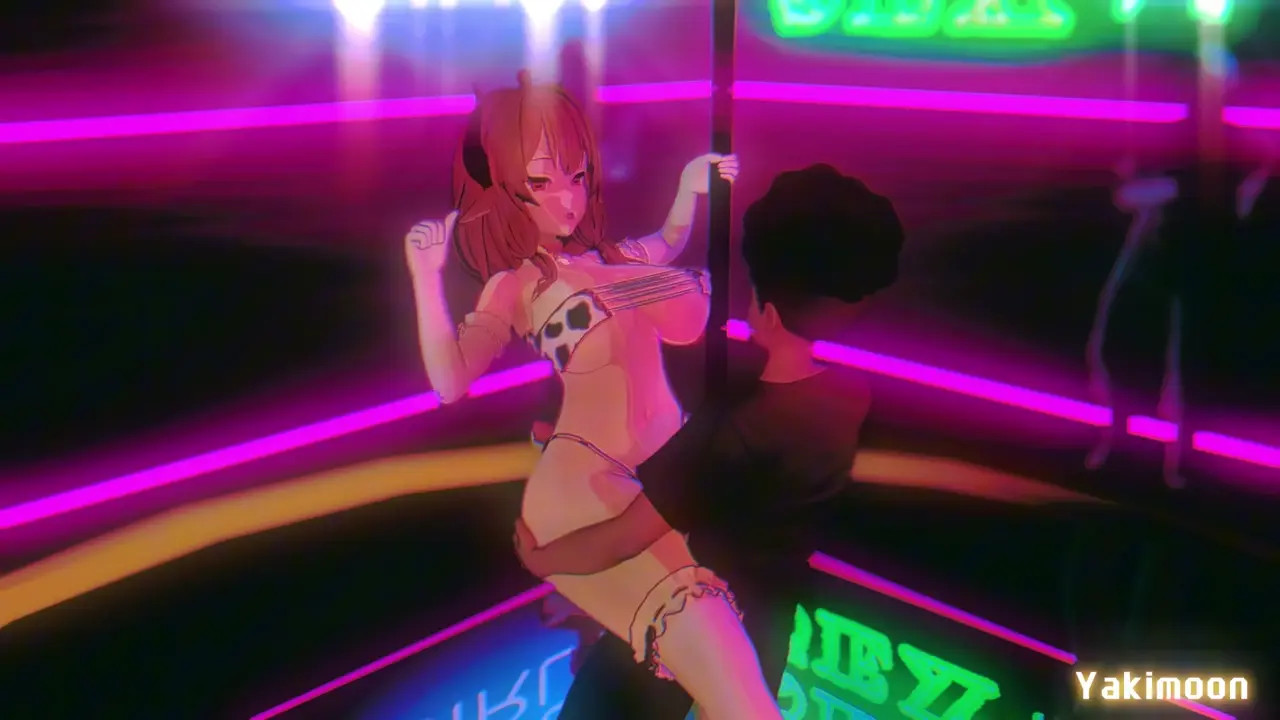 Goat-chan special show with two boys!