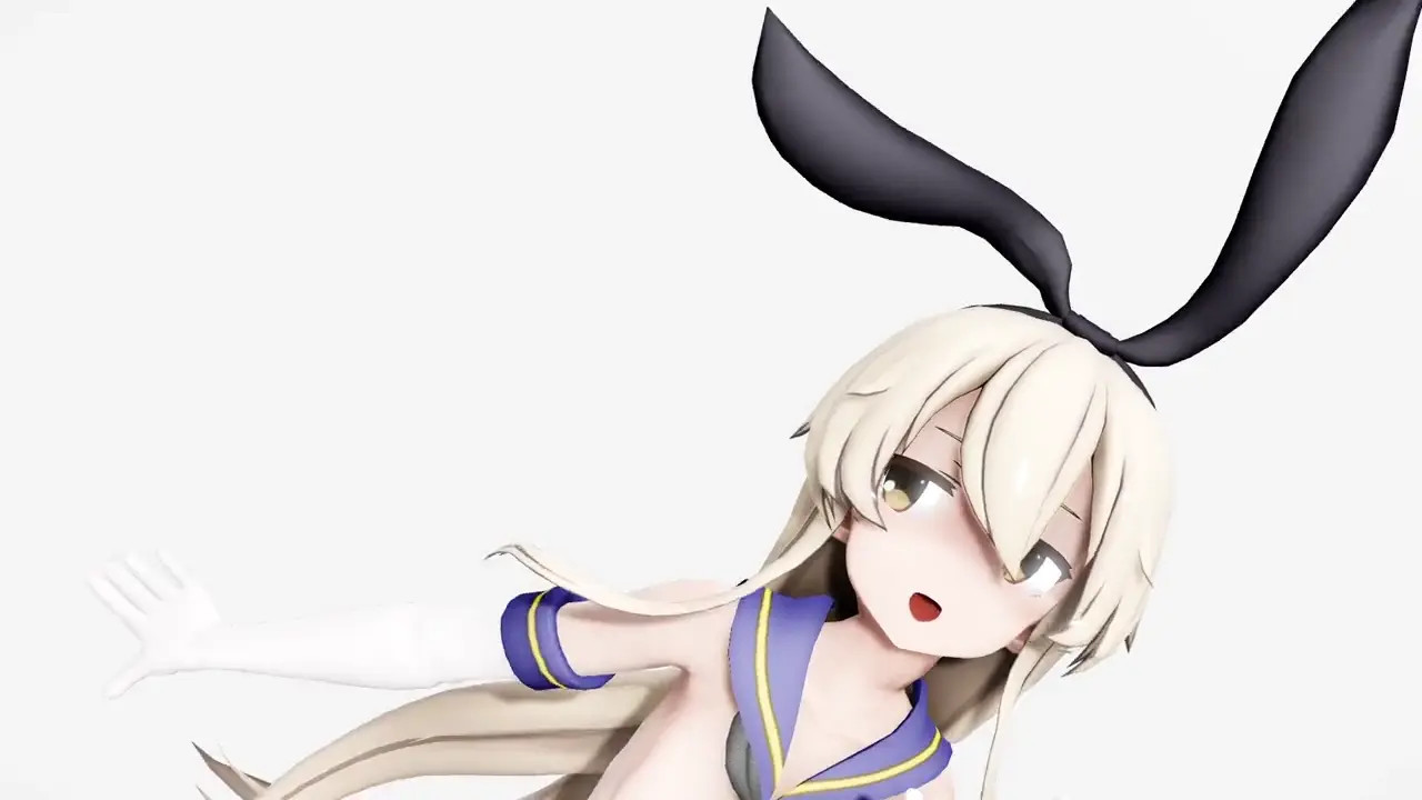 Shimakaze - Lamb (Riding auto-dildo) [MMD R18] RubyMMD