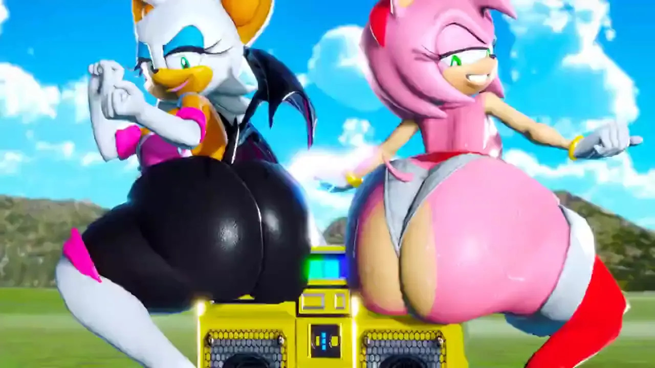 Rouge and Amy Bouncing Ass (Alt)