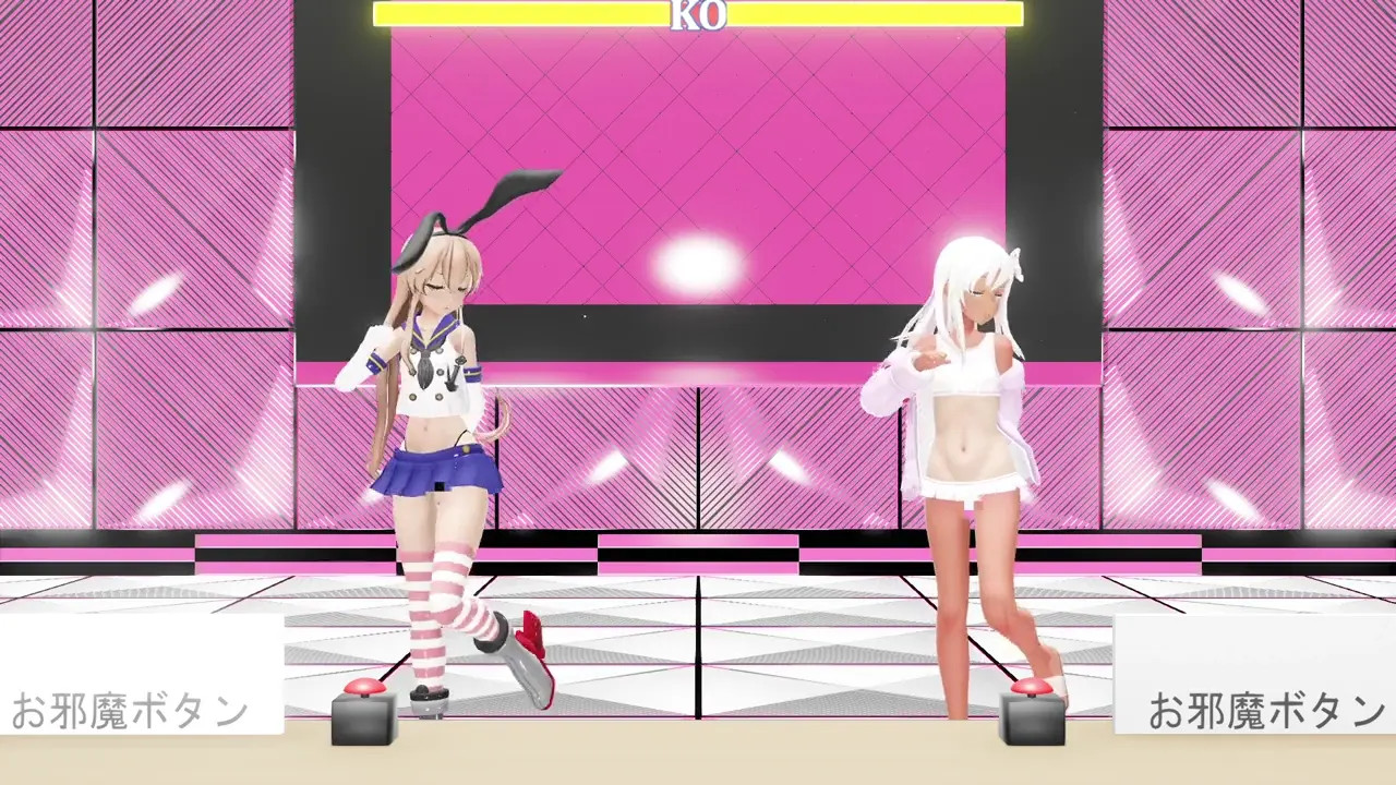 Shimakaze vs Ro500 - Club Majesty Game [MMD R18] RubyMMD