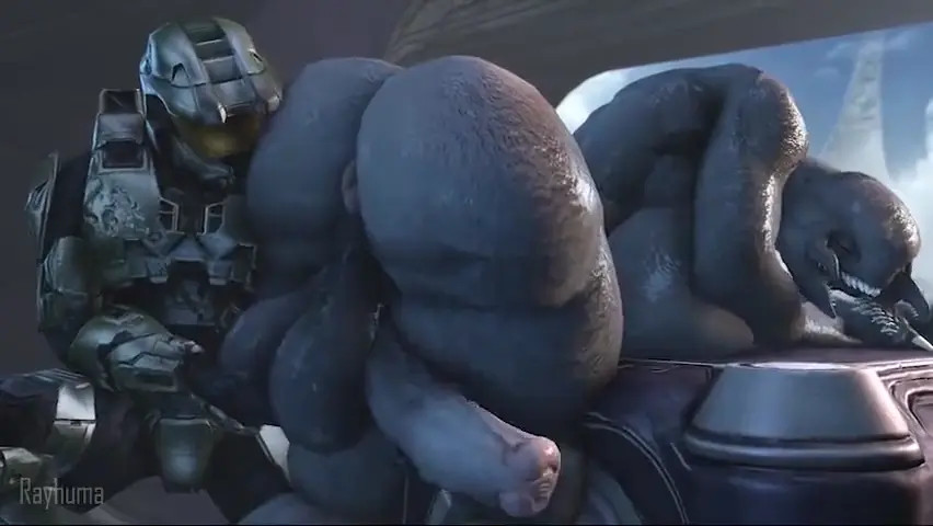 master chief worshiping futa sangheili