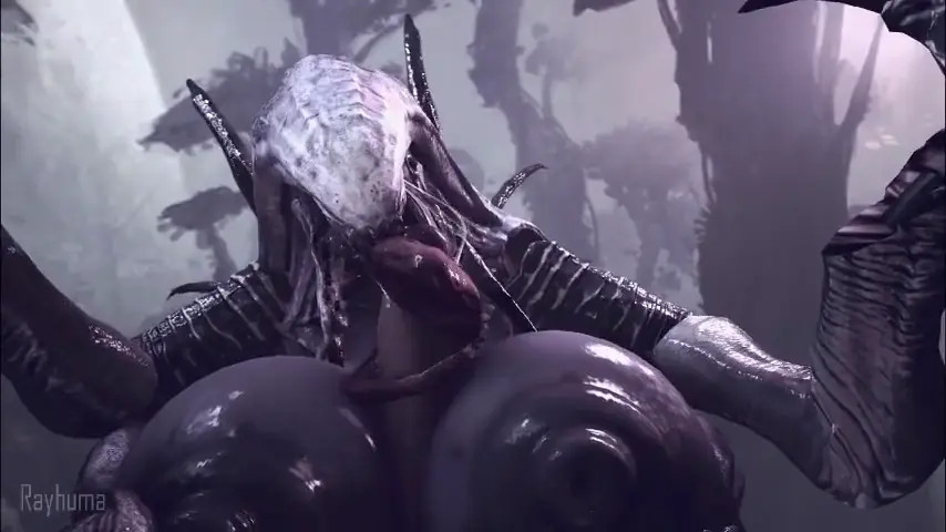 wraith giving paizuri and tongue job