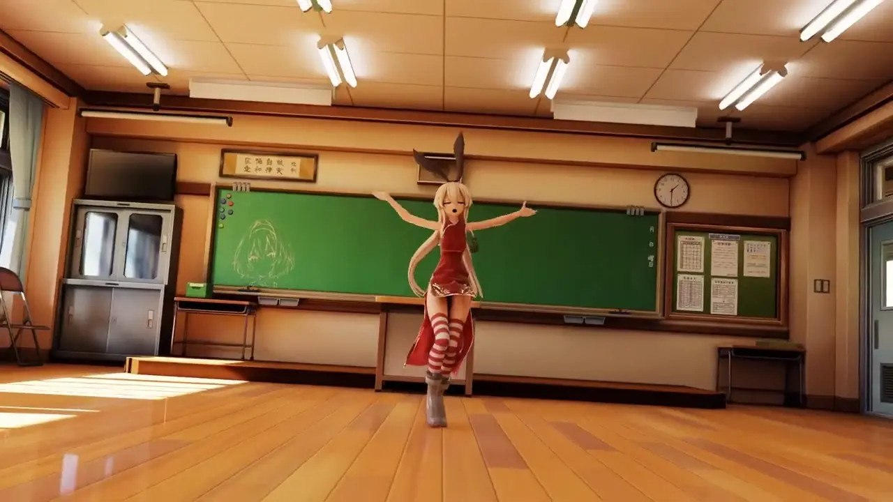 Shimakaze - Rabbit Hole [MMD R15] Gena Brown