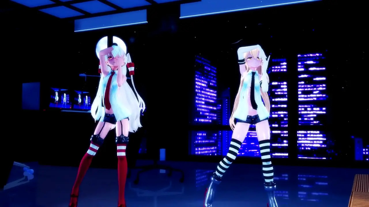 Shimakaze & Amatsukaze - Naughty [MMD R15] Hamselvish