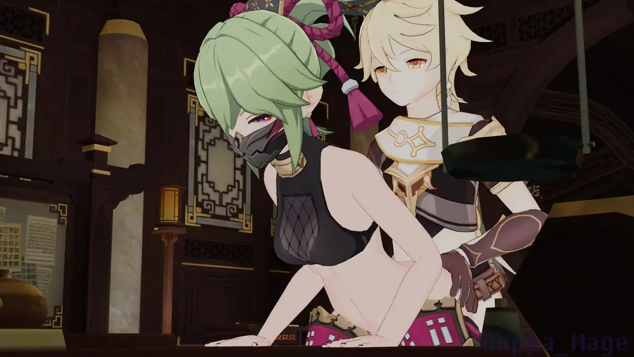 Kuki Shinobu standing sex [Hoppa_Mage]