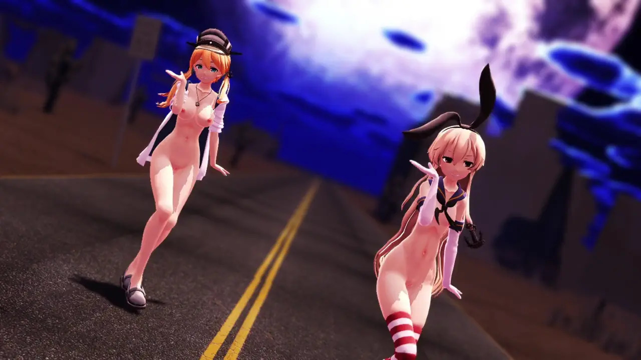 Shimakaze & Prinz - Comet Honeymoon [MMD R18] key2005