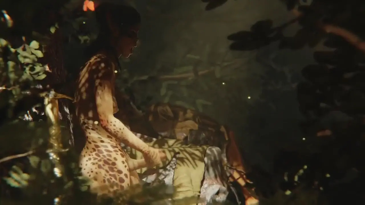 Futa Lae'zel masturbating in the woods