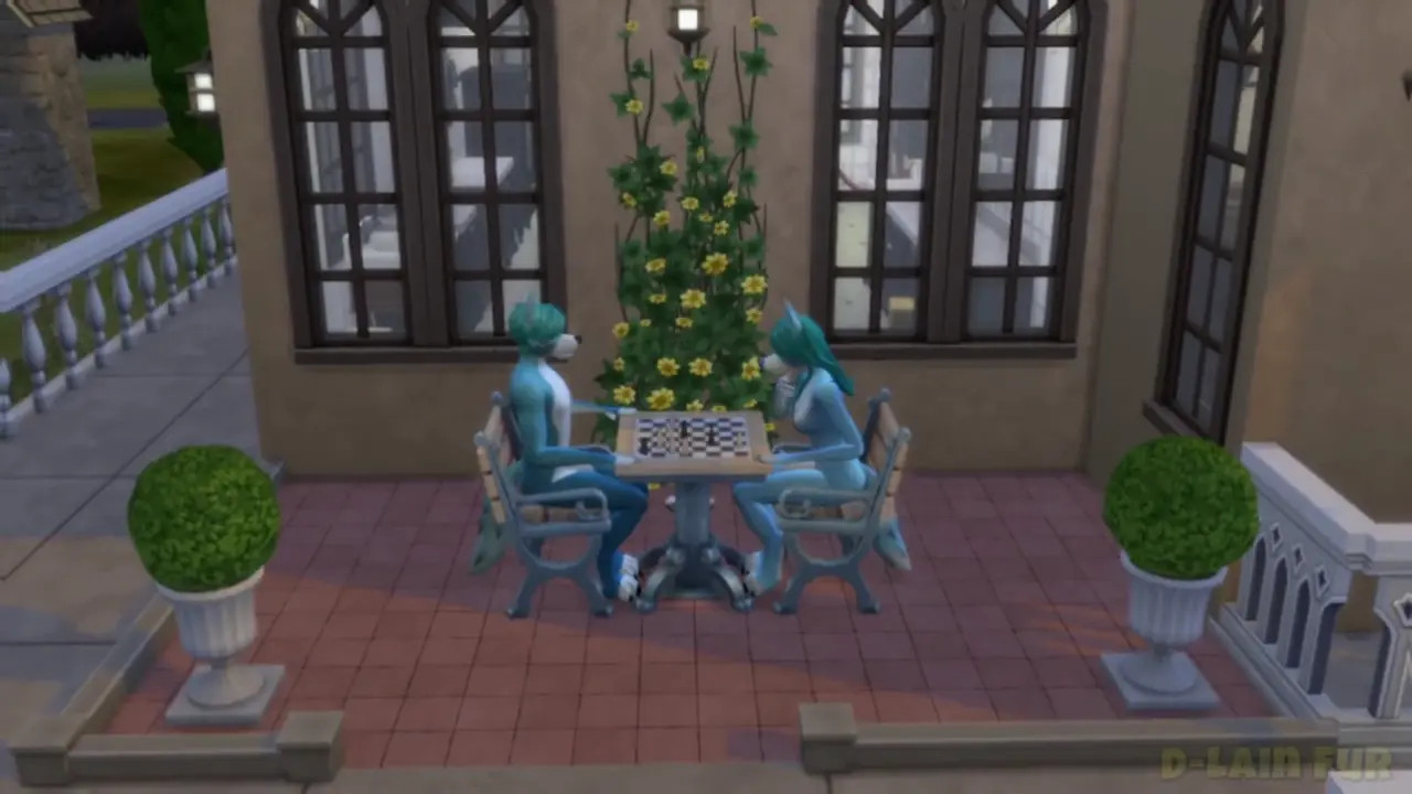 ♀️♂️ Romantic Chess Duel ❤️ [FURRY THE SIMS 4]