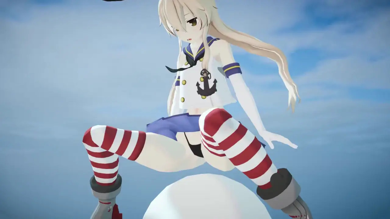 Shimikaze - Squat Training (test) [MMD R15] Dejoker22