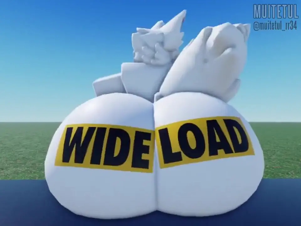 Silly Cat Furry wide load Roblox ( art: Muitetul)