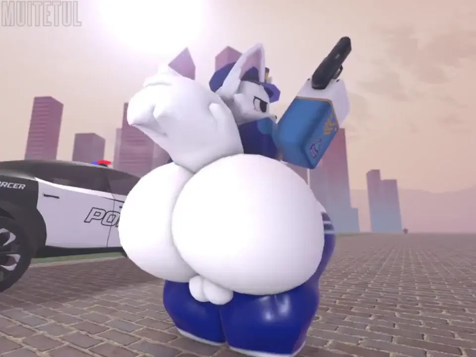 Silly Cat Furry twerking ass on patrol Roblox ( art: Muitetul )