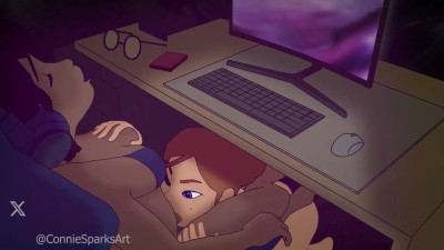 Under the Desk Deepthroat [Connie Sparks]