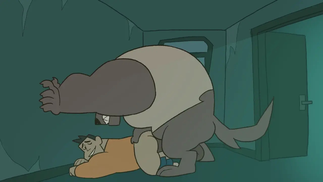 Dad transforms into a werewolf animation - smallsrabbit