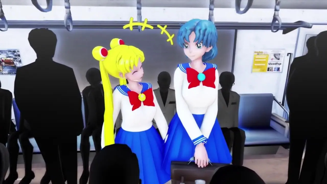 Sailor Soldiers VS Molester Train