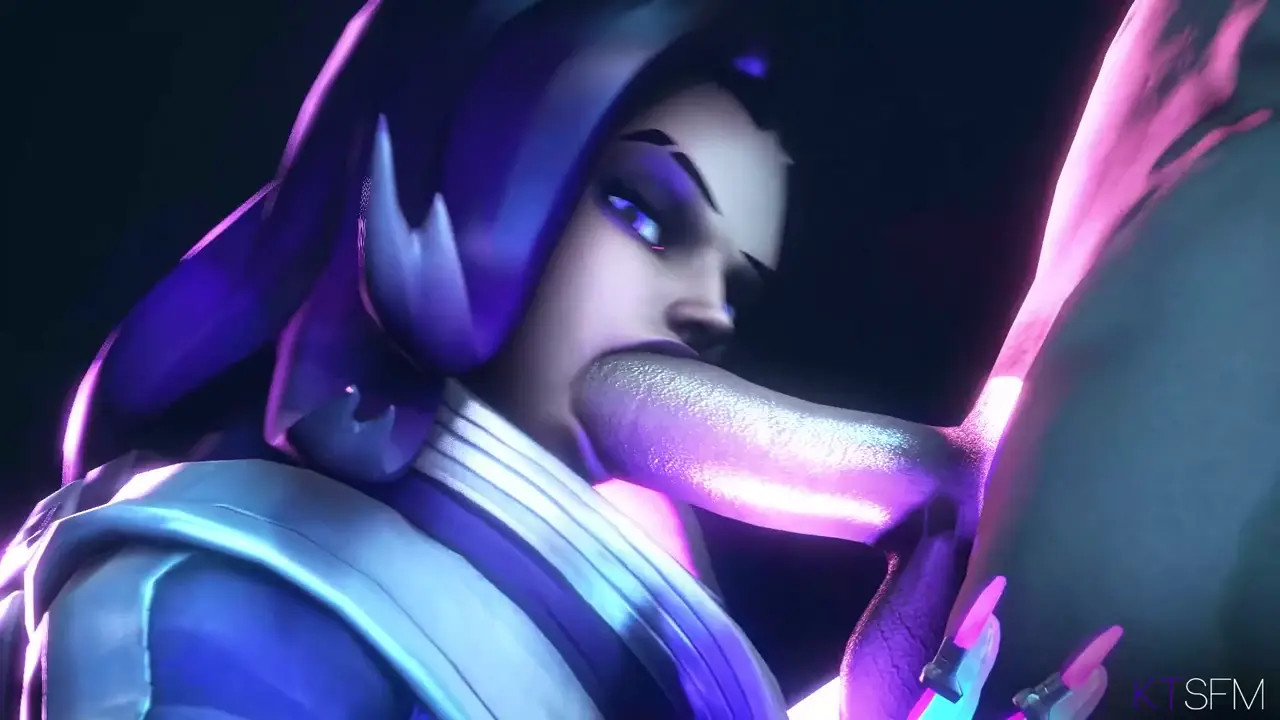 Sombra glowing blowjob