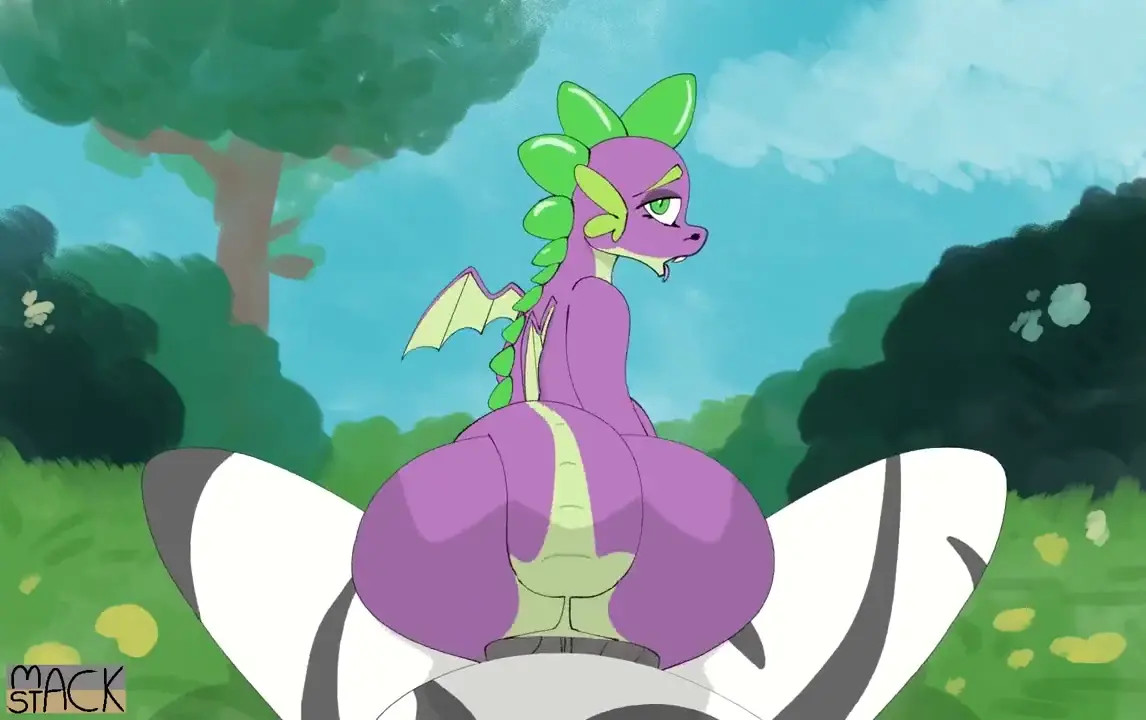spike rides zebra