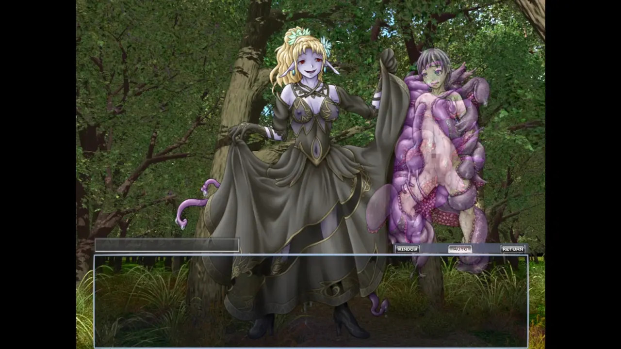 Monster Girl Quest - Dark Elf Mage Scene + CGI