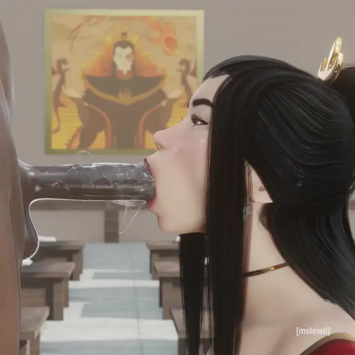 Azula's reward for wining an Agni Kai. [Mslewd]