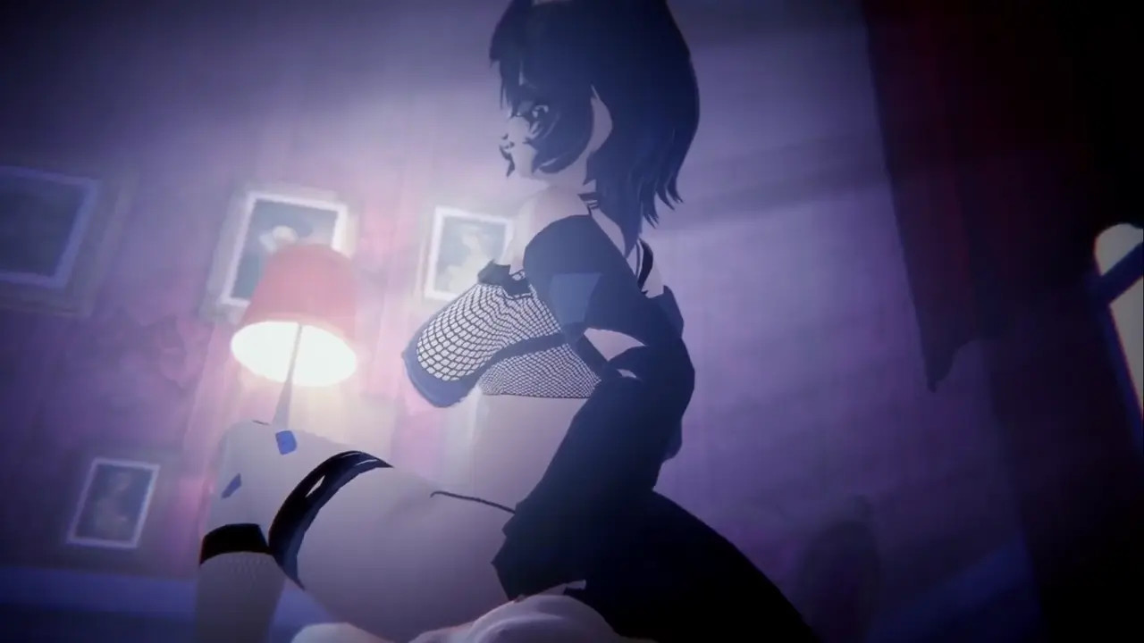 Snuffy dominates viewer in bed