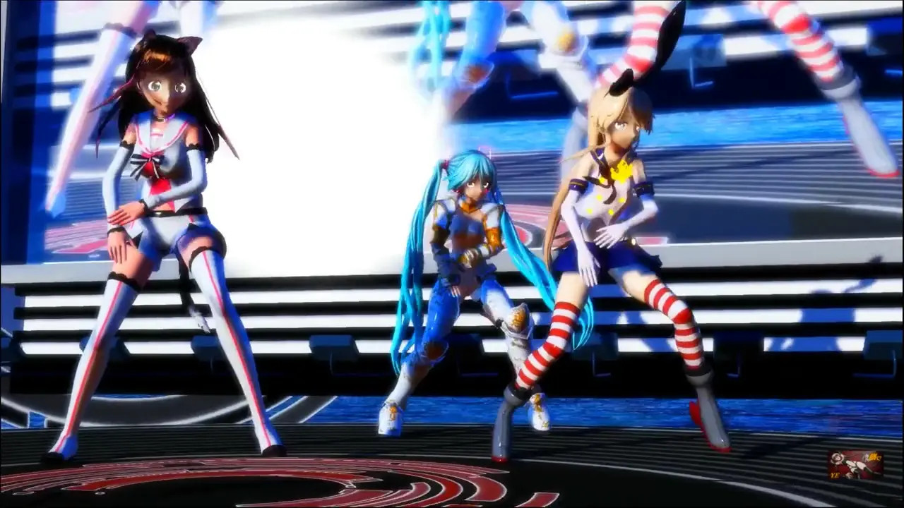 Shimakaze, Miku & Kizuna - Wave [MMD R18] dbsye